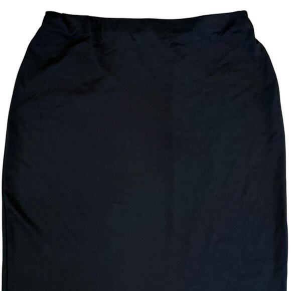 Y2k Parallel Black Pencil Skirt Above Knee-Length Stretch Size XS - Picture 4 of 9